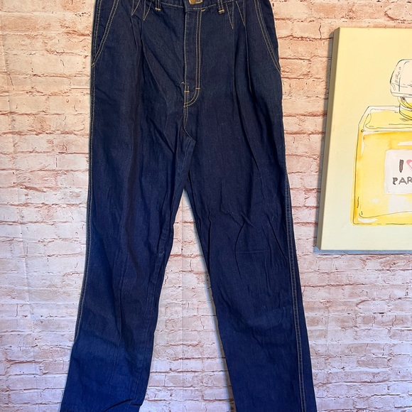 Vintage 80's 90's y2k Zena high waisted pleated jeans size 12 (see measurements) - Picture 2 of 7